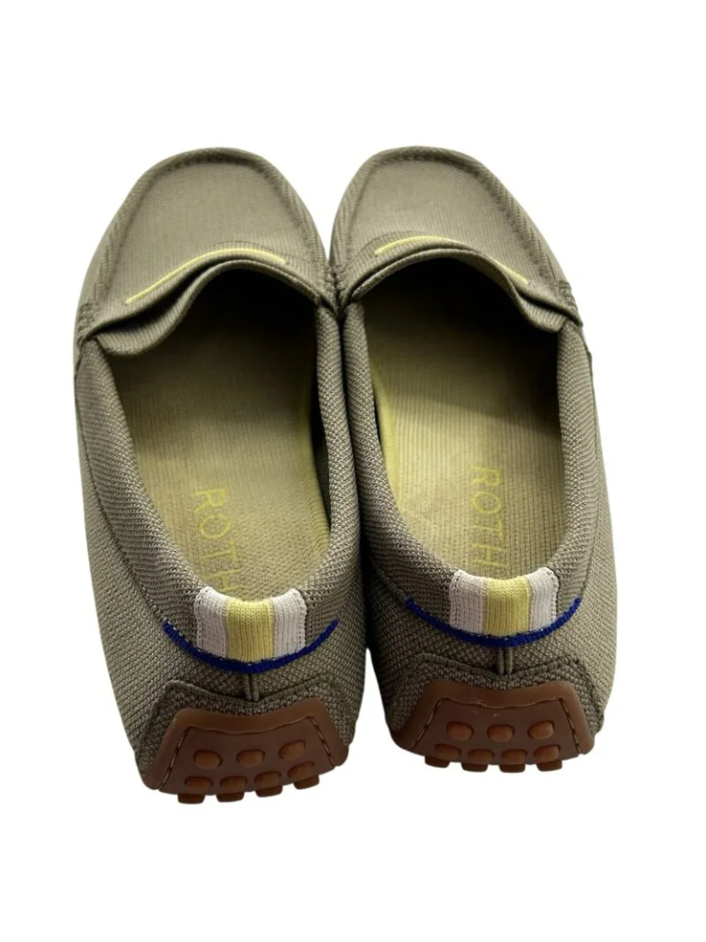 Rothy's The Driver Loafers Shoes Womens 11.5 US Tan Yellow Driving Slip On